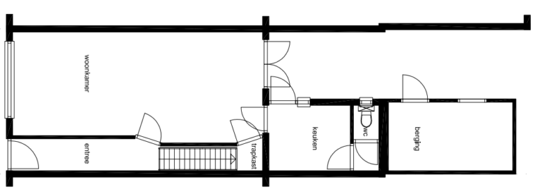 bestaande situatie voorafgaand aan verbouwing onder toezicht ontwerphuis15