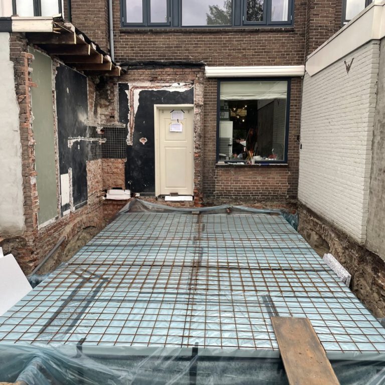 ontwerphuis15 uitbouw vergunning tijdens verbouwing