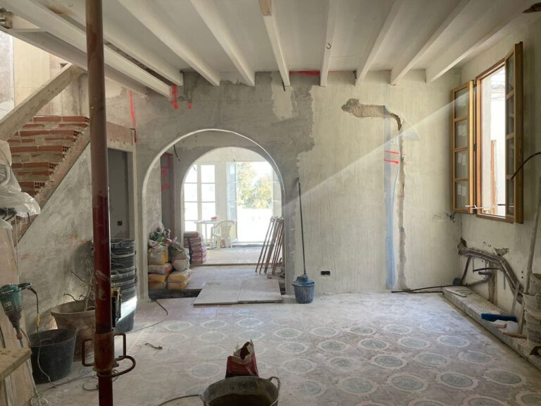 Verbouwing appartement ronde vormen Ibiza Verbouwplan