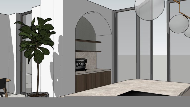 koffienis keukenontwerp aankoop nieuwbouw ontwerp