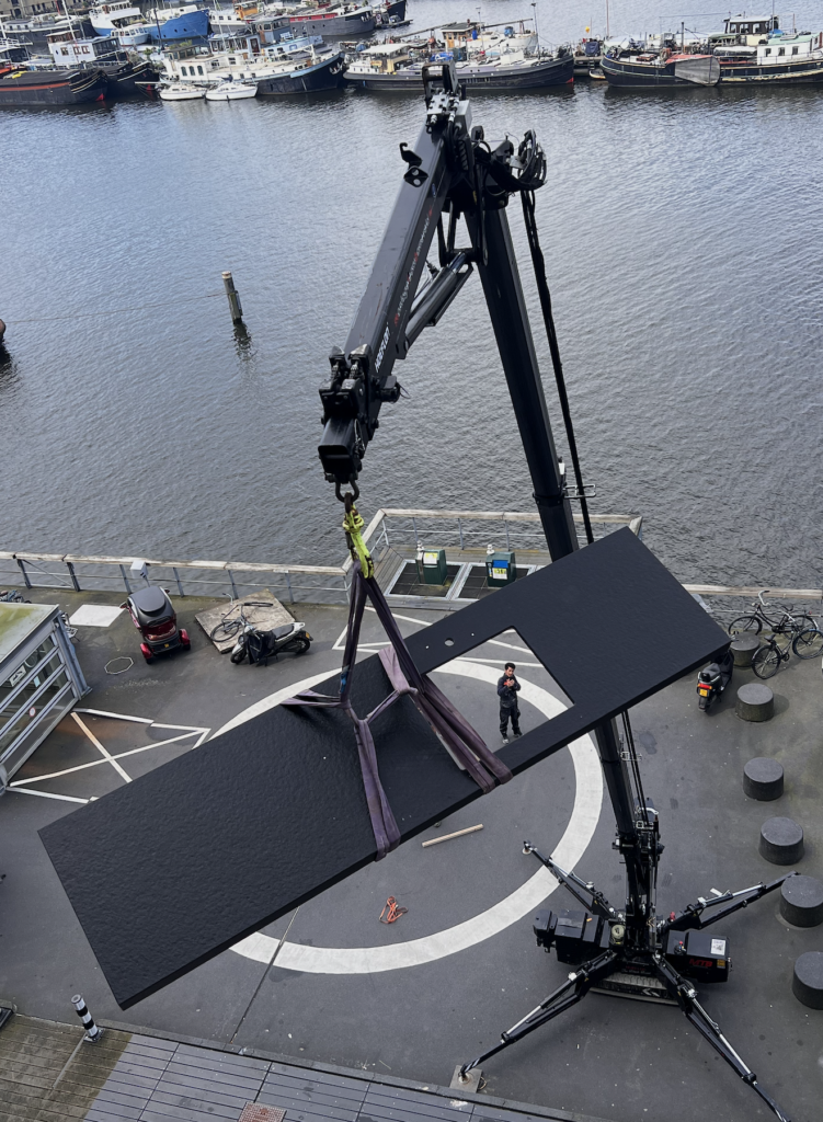 graniet blad natuursteen Amsterdam installatie